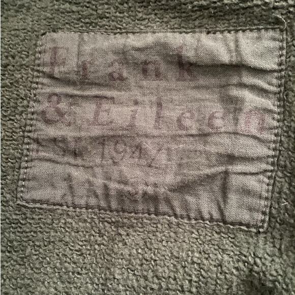 Frank & Eileen Willa Long Sleeve Triple Fleece Wrap Dress In Evergreen Small - Picture 16 of 16